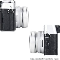 Fujifilm X100 sorozathoz JJC fém napellenző és adaptergyűrű - Ezüst 7