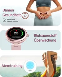 Shang Wing Lynn női okosóra: kompakt, stílusos fitneszkövető pulzus- és SpO2-méréssel 7