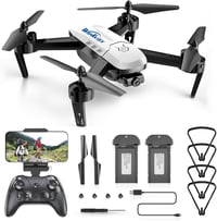 Wipkviey T6 Drón 1080P HD Kamerával - Könnyű, 100g-os WiFi Quadkopter, Fehér Színben, Beépített Akkumulátorral, MP4/MOV Videórögzítés 1