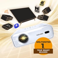 Aurzen Eazze D1 Okos Projektor - 4K Támogatás, Full HD 1080P, Netflix, Dolby Audio, Autofókusz, WiFi, Bluetooth, Otthoni Mozi Élmény - White 7