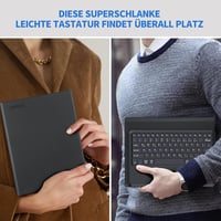 Lenovo Tab P12 2023 Bluetooth QWERTZ billentyűzetes tok, tollartóval - EasyAcc 5