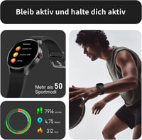 BingoFit AMOLED okosóra telefonos funkcióval, pulzusmérővel és 50+ sportmóddal 3