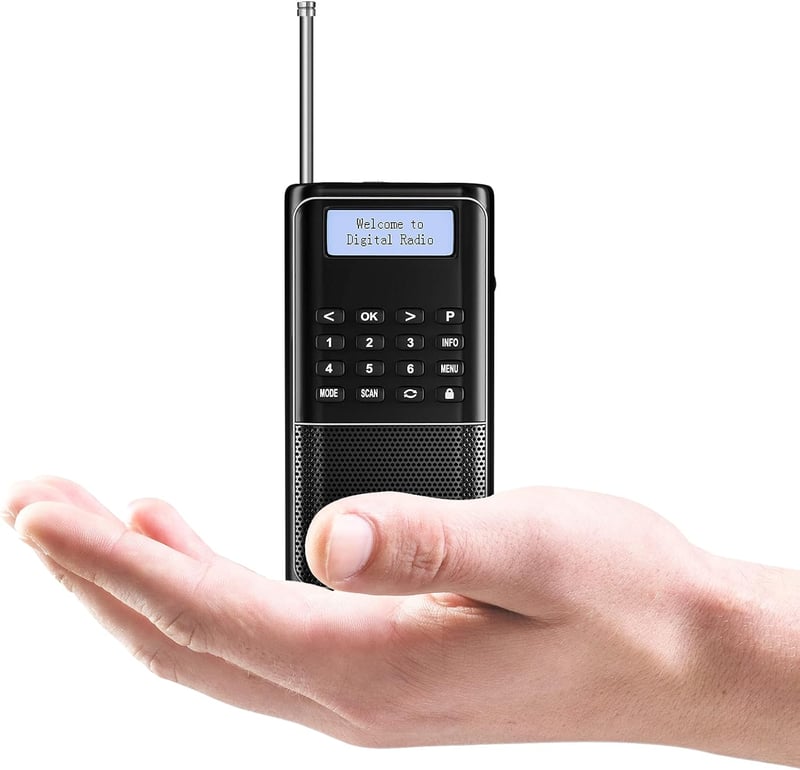 Raddy RD23 Hordozható DAB+ Digitális Rádió Bluetooth-szal, Fekete
