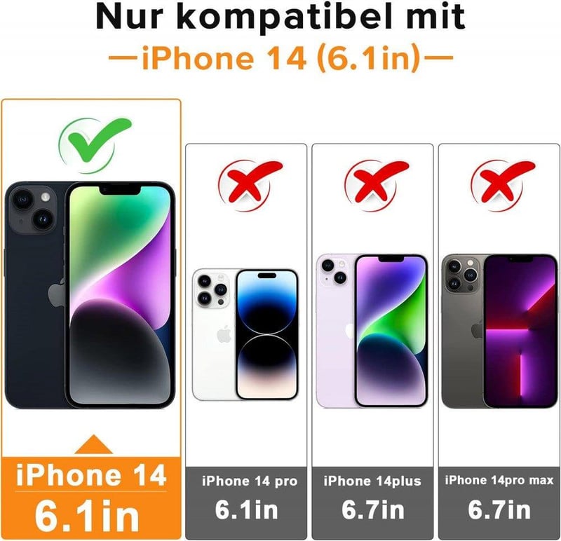 Apple iPhone 14 Mágneses Gyűrűs Tok - Világoslila Szilikon Védőtok