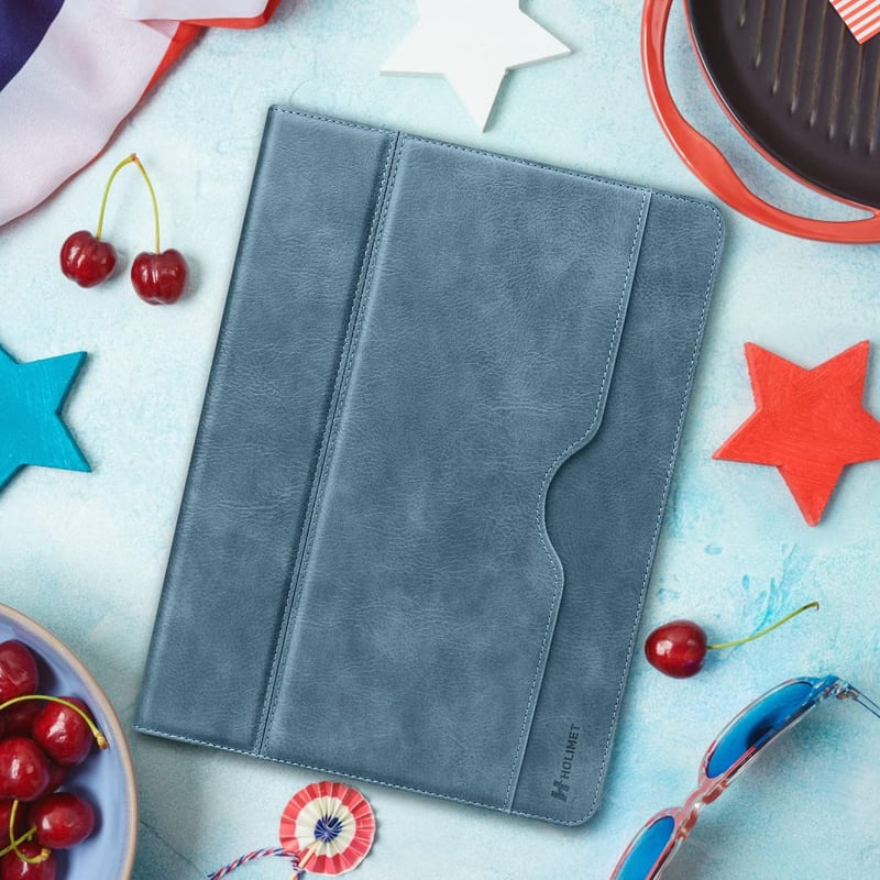 HOLIMET iPad 10.2" Tok 9/8/7 Generációhoz (2021/2020/2019) Tolltartóval - PU Bőr Védőtok, Vékony TPU Hátlap, Automatikus Alvás/Ébresztés, Ál