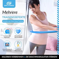 GATE FITNESS Hullámdesign Hula Hoop Karika 1,5 kg - Felnőtteknek és Gyerekeknek Fogyáshoz 8