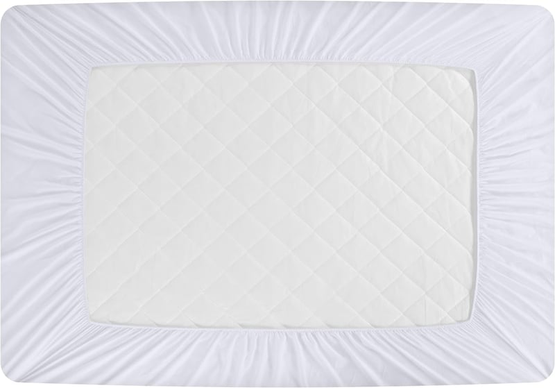 Utopia Bedding Fehér Steppelt Matracvédő 90x190 cm - Mély Zsebes, 38 cm-ig Nyújtható