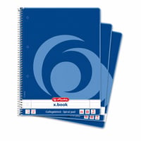 Caiet cu spirală Herlitz x.book Collegeblock A4, liniat, liniatură 27, 80 de file, set de 3 bucăți 2