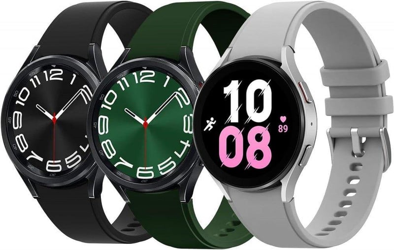 Samsung Galaxy Watch 6/5/4 Classic kompatibilis szilikon cserepánt