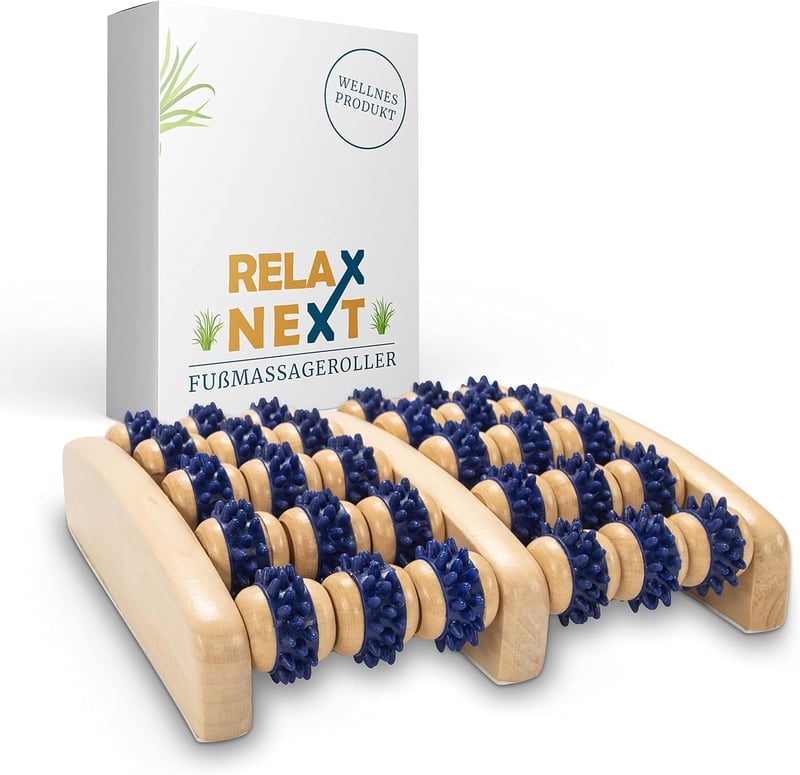 Relax Next Fa Talpmasszírozó Görgő - Reflexzónás Lábmasszázs Eszköz