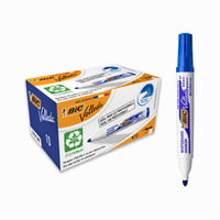 Marker pentru tablă albă BIC Velleda Ecolutions 1701, Albastru, pentru birou și școală, set de 10 bucăți 1