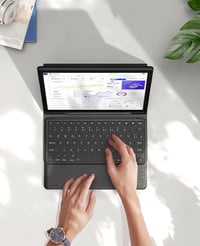 Samsung Galaxy Tab A8 10.5" (2021) okostok érintőpados QWERTZ billentyűzettel, fekete 6