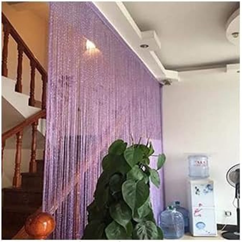 YKKJ Lila Rojtos Függöny 100x200 cm - Ajtóra, Ablakra, Térelválasztónak