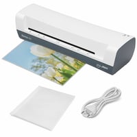 Laminator Leitz iLAM Home A4 pentru folii de 75-125 mic, încălzire în 3 minute — defect, funcționează parțial: zgomot interior (stare: vezi a 2-a poză) 1