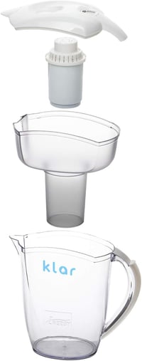 Klar Water 3,5 literes vízszűrő kancsó - Fluorid, ólom és mikroműanyag szűrő - Lúgos pH értékű ivóvíz - BPA-mentes vízszűrő rendszer 2