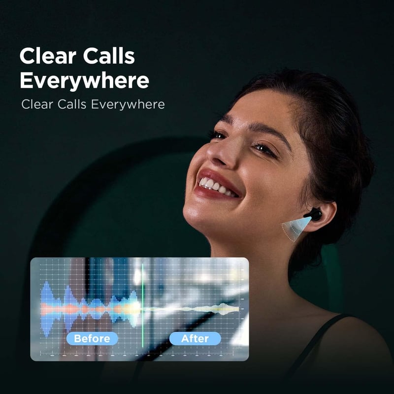 1MORE AirFree Buds Bluetooth 5.3 Vezeték Nélküli Fülhallgató, 44 Órás Üzemidő, EQ, Zajszűrés, Fekete
