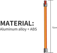 Dyson V7-V15 porszívókhoz arany teleszkópos hosszabbító cső, 72 cm, gyorszáras 6