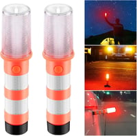 ZONJIE LED Vészjelző Lámpa Szett - 2 db Mágneses Piros Fényjelző, 3 Világítási Móddal, Autós Biztonsághoz, Kempinghez, Vízálló 5