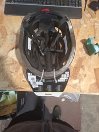 Cască de bicicletă Dunlop cu LED, negru, mărimea L (58-61 cm), cu 3 moduri de iluminare — viziera lipsește, pată mică (stare: vezi a 2-a fotografie) 5
