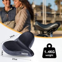 Ergonomikus XXL kerékpárülés - Kényelmes, széles nyereg férfiaknak és nőknek, e-bike és szobakerékpár kompatibilis 4