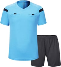 Adidas Kék Játékvezetői Mez Férfi S-es Poliészter Rövid Ujjú - Bontott 1