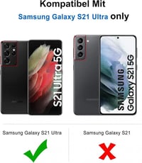 Samsung Galaxy S21 Ultra Matt Fekete Ütésálló Védőtok - Csúszásmentes TPU 2
