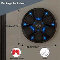 TAZZOR Bluetooth Profi Boxgép Kesztyűvel - Zenés Edzőgép Otthoni Edzéshez, Reflexfejlesztő Koordinációs Eszköz  Felnőtteknek, Fekete 2
