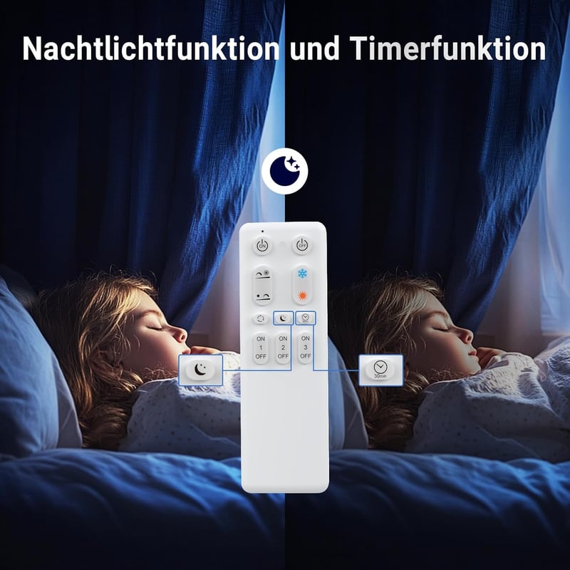 ANTENLICHT Modern Geometrikus LED Mennyezeti Lámpa 40W - Távirányítós, Fokozatmentesen Szabályozható, 3000-6500K, Nappali és Hálószoba Világ