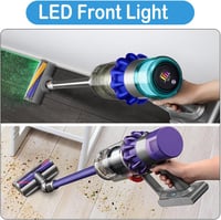 SpeHiate LED Padlófej Dyson V12 Detect Slim és V10 Digital Slim Porszívókhoz - Cserélhető Puha Görgős Kefe Kemény Padlóhoz, Láthatatlan Por  3