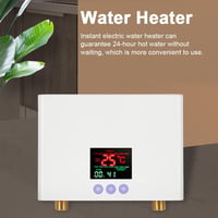 Mulcort 3 kW-os Átfolyós Vízmelegítő LED Kijelzővel - Tartály Nélküli Elektromos Mini Bojler 3 Fokozatú Hőmérséklet-szabályozással és Távirá 2