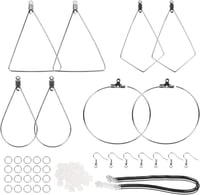 Set pentru confecționarea cerceilor DIY din oțel inoxidabil, pentru pasionați creativi. 1