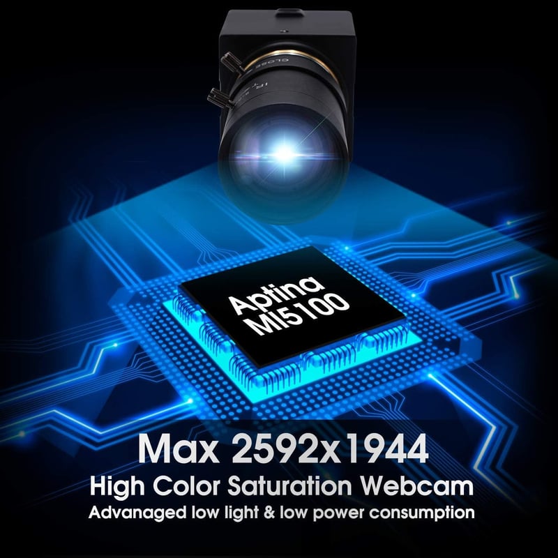SVPRO 5MP HD Webkamera 10X Optikai Zoommal és Manuális Lencsével