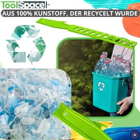 AJKA BIS Festékkeverő Készlet - 3 db Zöld Műanyag Keverőpálca 35 cm - Festék, Lakk, Epoxi, Akril, Gyanta és Emulzió Keverésére - Újrahasznál 6