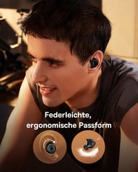 Baseus Bluetooth fülhallgató 48dB ANC, 140 óra üzemidő, IPX6 vízálló, 4 mikrofon 7