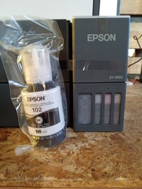 Imprimantă multifuncțională cu jet de cerneală Epson EcoTank ET-3950, WiFi, A4, duplex, scanare, LCD, ADF — lipsește 1 cerneală (stare: vezi a 2-a imagine) 4