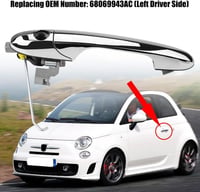 FIAT 500 króm külső ajtókilincs, bal oldali, 2012-2018 modellekhez 2
