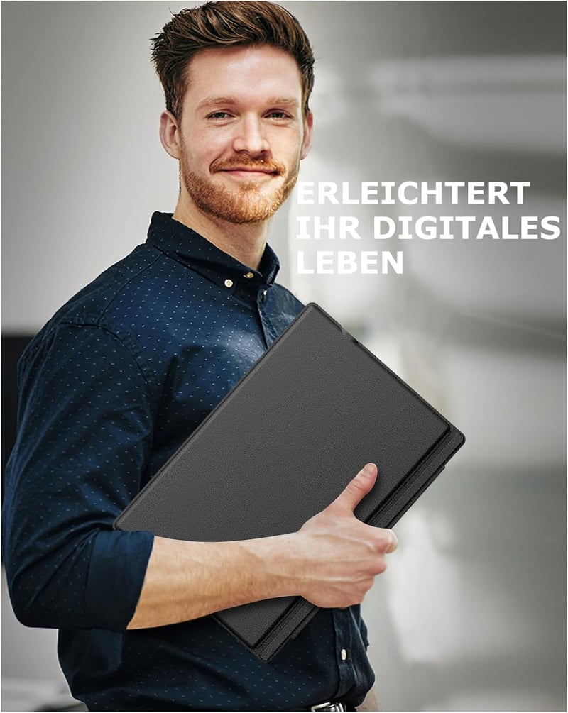 MoKo Német Bluetooth Billentyűzet Microsoft Surface Pro 7/6/5/4/3 Készülékekhez - QWERTZ Kiosztás, Érintőpad, 7 Színű Háttérvilágítás, Újrat