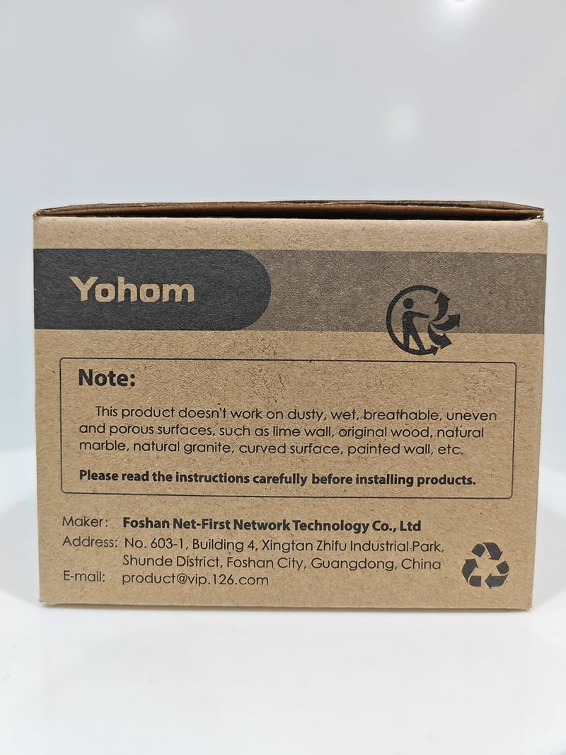 YOHOM erős tapadókorongos akasztó, 4 db-os szett fürdőszobába, konyhába - fúrás nélkül