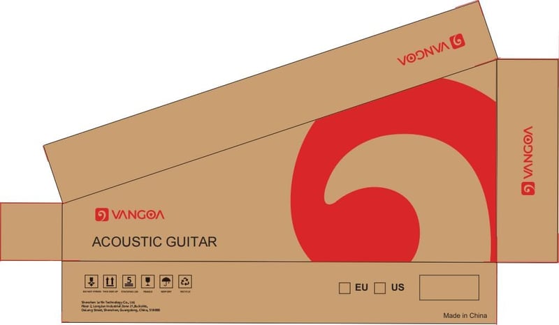 Vangoa 41" Fekete Akusztikus Gitár Szett Kezdőknek, Teljes Méretű Cutaway Western Gitár