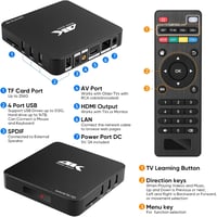 AGPTEK 4K médialejátszó 8TB HDD támogatással, HDMI/AV kimenettel, reklám és felirat funkcióval 9
