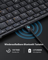 ProtoArc XK01 Összecsukható Bluetooth Billentyűzet Numerikus Billentyűzettel, Vezeték Nélküli Mini Billentyű 5