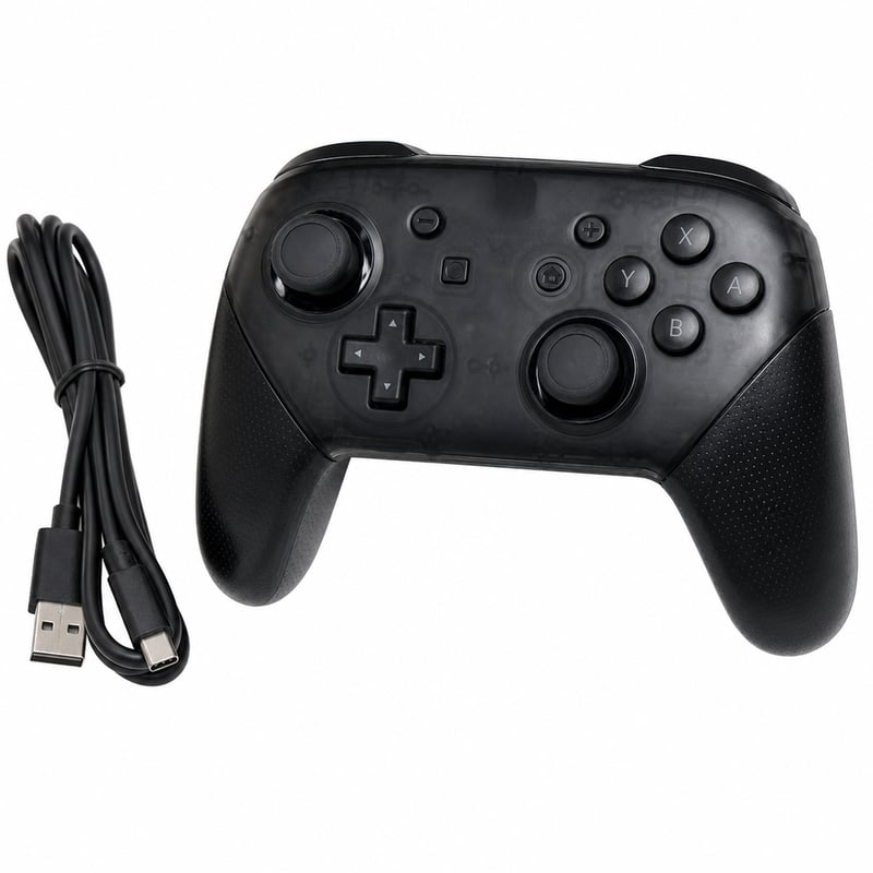 Bezdrôtový herný ovládač Nintendo Switch Pro Controller, čierny — — chybný, na náhradné diely: nezapne sa (stav: pozri 2. obrázok)