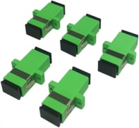 Zöld APC Simplex Optikai Adapter, Női-Női, 5db - Hálózati Csatlakozó 1