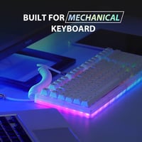 EPOMAKER Mix 1,8m-es fehér spirál USB-C kábel, leválasztható csatlakozóval, mechanikus gamer billentyűzetekhez 4