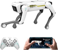 Teeggi Interaktív Robot Kutya - Programozható Távirányítós Játék 3-12 Éves Gyerekeknek, Bluetooth Applikációval, Tánc és Zene Funkciókkal, F 1