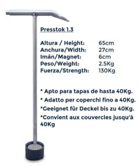 Erős mágneses aknafedél emelő, 40kg-os teherbírás, rozsdamentes acél 2