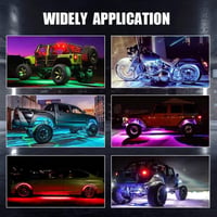 Kairiyard 64 LED-es RGB rock fény szett - Vízálló, app-vezérelt, terepjárókhoz 5