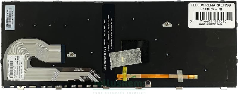TellusRem Francia Háttérvilágítású Billentyűzet HP 840 G5/G6, 745 G5/G6, ZBook 14u G5/G6 Laptopokhoz - Felújított, Környezetbarát