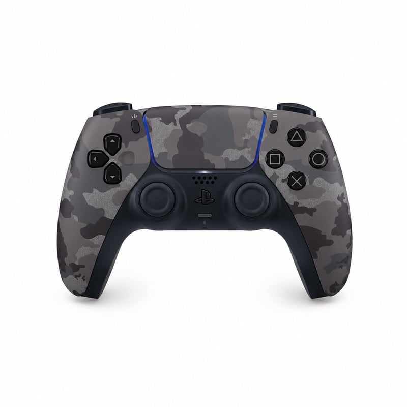 Bezdrôtový ovládač PlayStation DualSense Grey Camo — chybný, čiastočne funkčný: pravé smerové tlačidlo nereaguje (stav: pozri 2. obrázok)