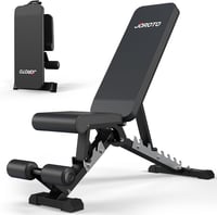 JOROTO MD60 Állítható Edzőpad, Összecsukható Súlyzópad Otthoni Edzéshez, Döntött Pad 1,5 mm Vastagított Acélból, 360 kg Teherbírással 1